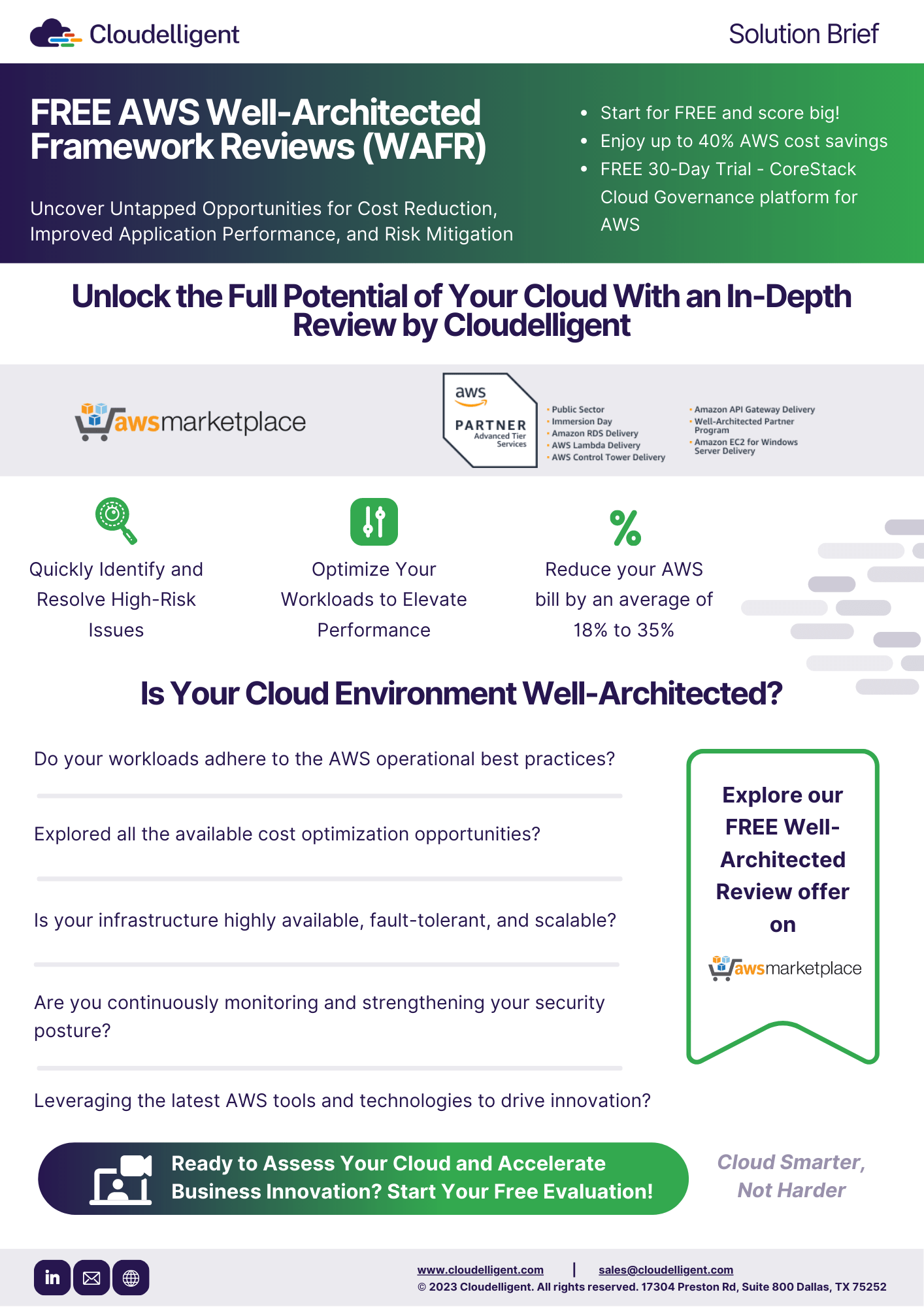 AWS Well-Architected Framework Reviews