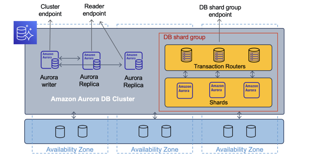 Architecture Diagram of Amazon Aurora Limitless Database - Peter DeSantis