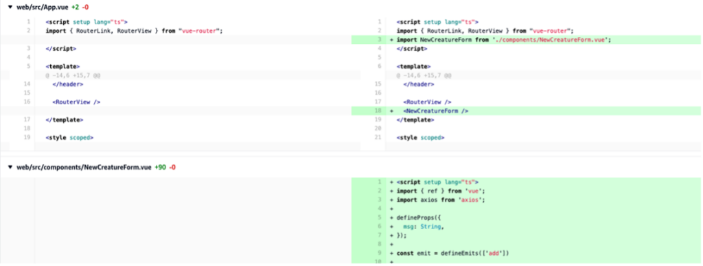 Figure 6: Changes within the Pull Request (source) 

 