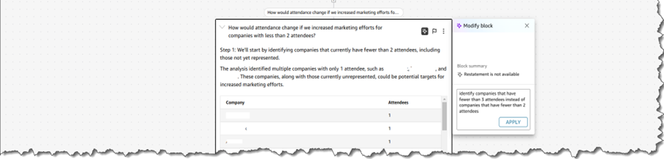 Figure 10: Parameters Adjusted for New Projections