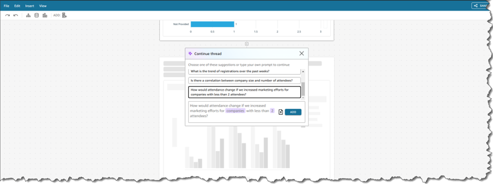 Figure 5: Dynamic Question Thread Created