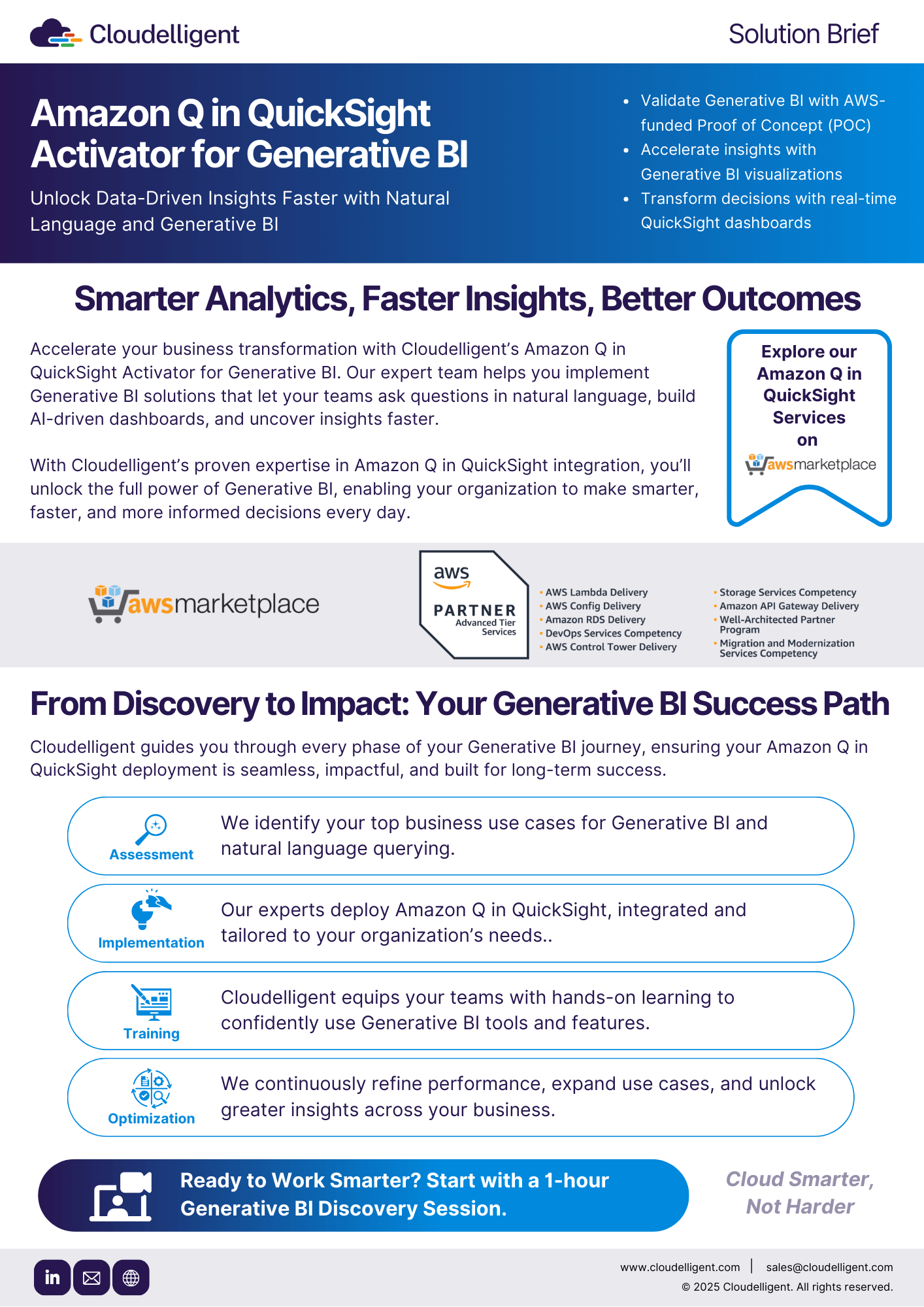Solution Brief - Amazon Q in QuickSight (Generative BI)