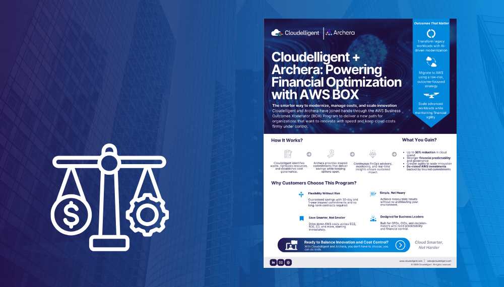 Solution Brief | AWS BOX Program | Cloudelligent