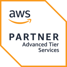 AWS Partner Badge - Advanced Tier Services (Light Border)